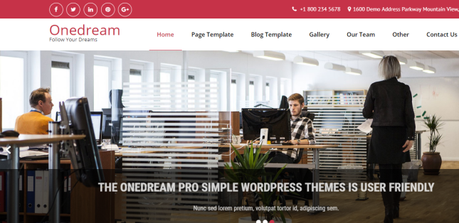 OneDream Corporate WordPress Theme